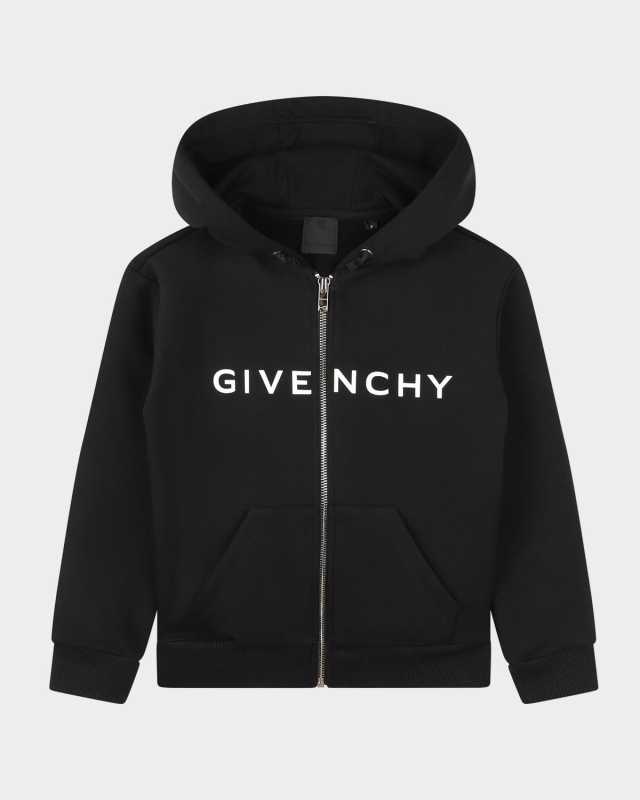 Kid's Logo-Print Zip-Front Hoodie, Size 4-